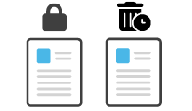 Cloud data workflow users retention icon